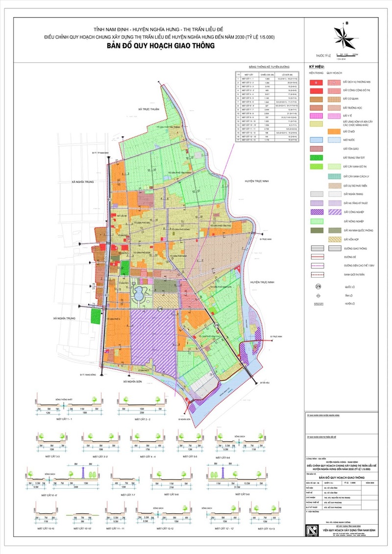 Bản đồ quy hoạch giao thông thị trấn Liễu Đề