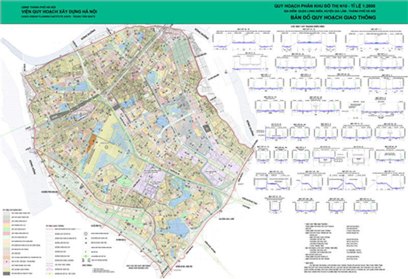 Bản đồ quy hoạch giao thông phân khu đô thị N10