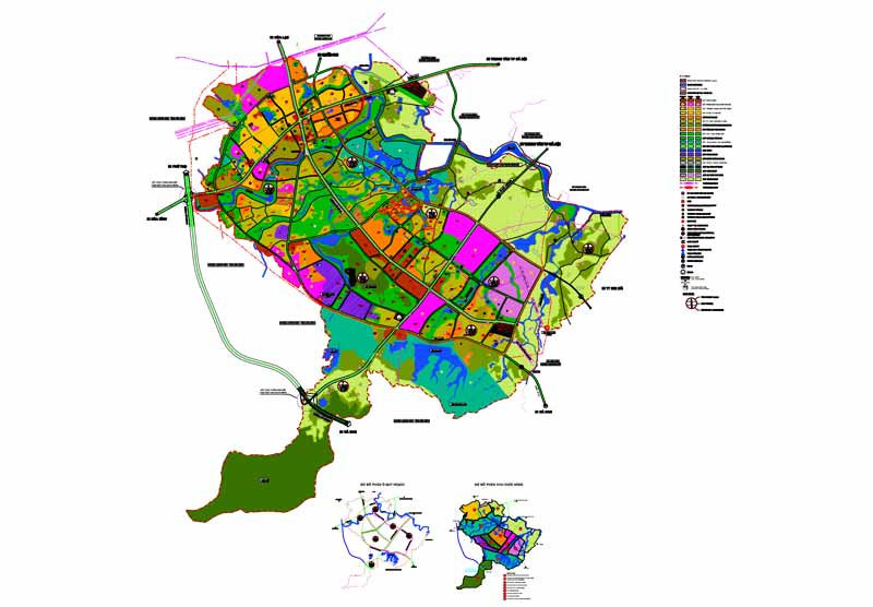 Bản đồ Quy hoạch chung đô thị vệ tinh Xuân Mai, H. Chương Mỹ, TP Hà Nội