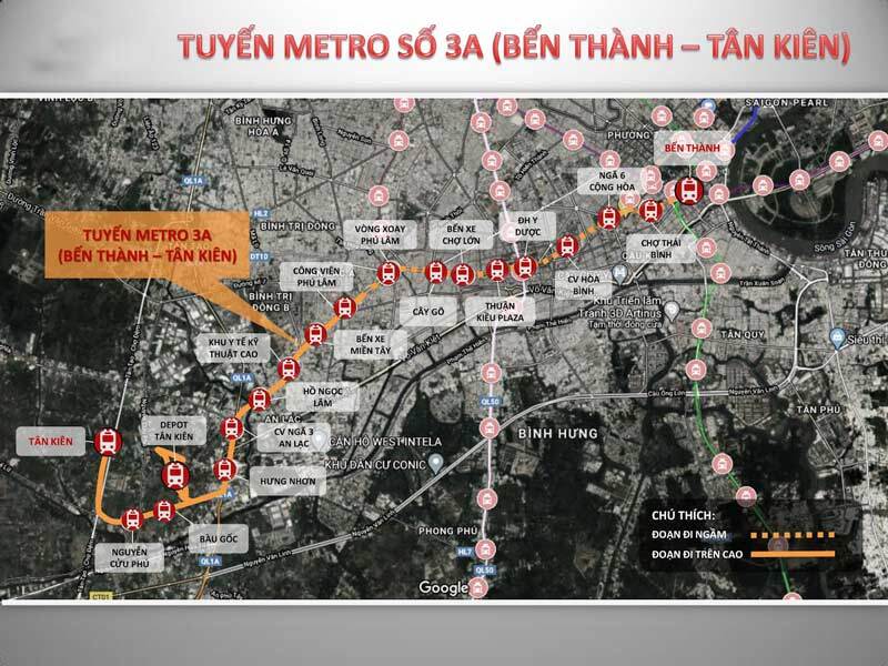 Tuyến đường sắt Metro 3A Bến Thành - Tân Kiên