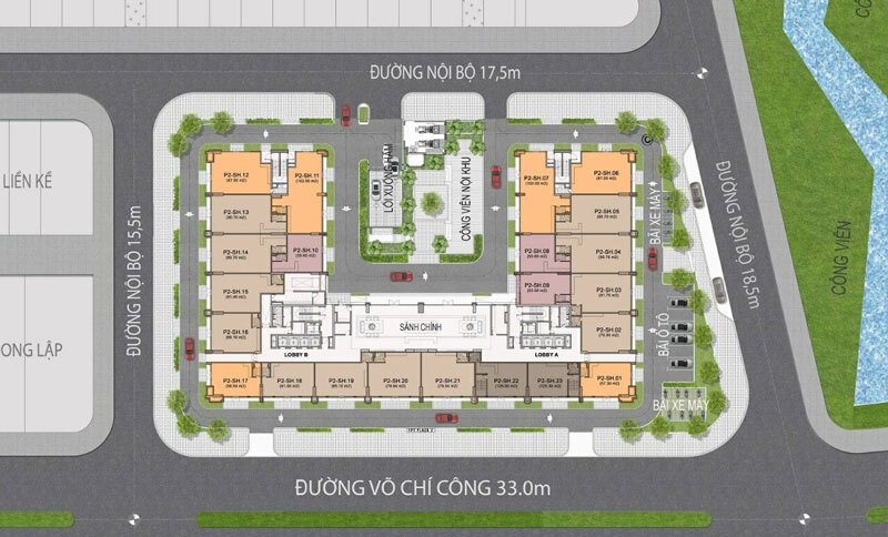 Mặt bằng tổng thể dự án FPT Plaza 2 Đà Nẵng