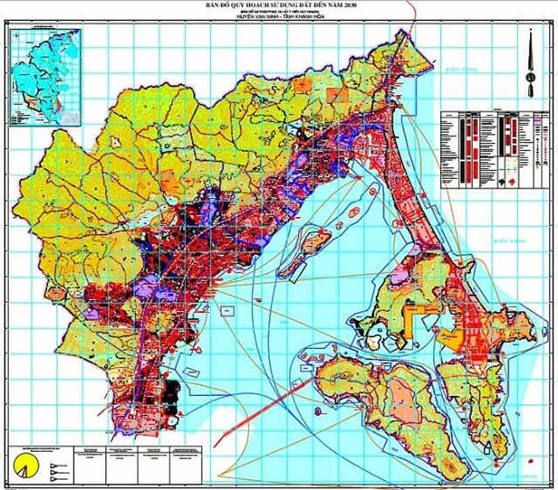 Bản đồ kế hoạch sử dụng đất huyện Vạn Ninh năm 2023