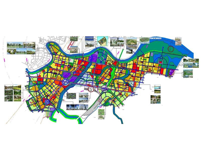 Bản đồ định hướng phát triển không gian quận Dương Kinh