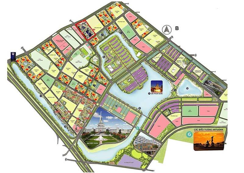Mặt bằng tổng thể Vinhomes Ocean Park 1 thuộc dự án Ocean City