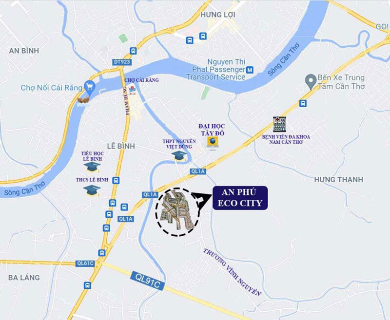 Vị trí dự án An Phú EcoCity