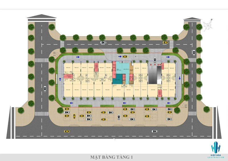 Mặt bằng tầng 1 dự án Sakura Heights - Fifa City