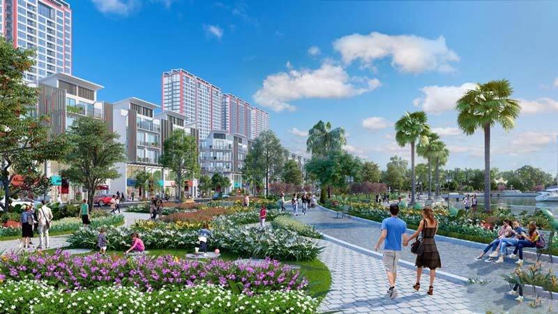 Phối cảnh khuôn viên tại Chung cư Khai Sơn City Premier