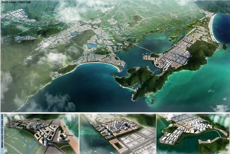 Phối cảnh Quy hoạch chung xây dựng KKT Nhơn Hội, T. Bình Định đến năm 2040