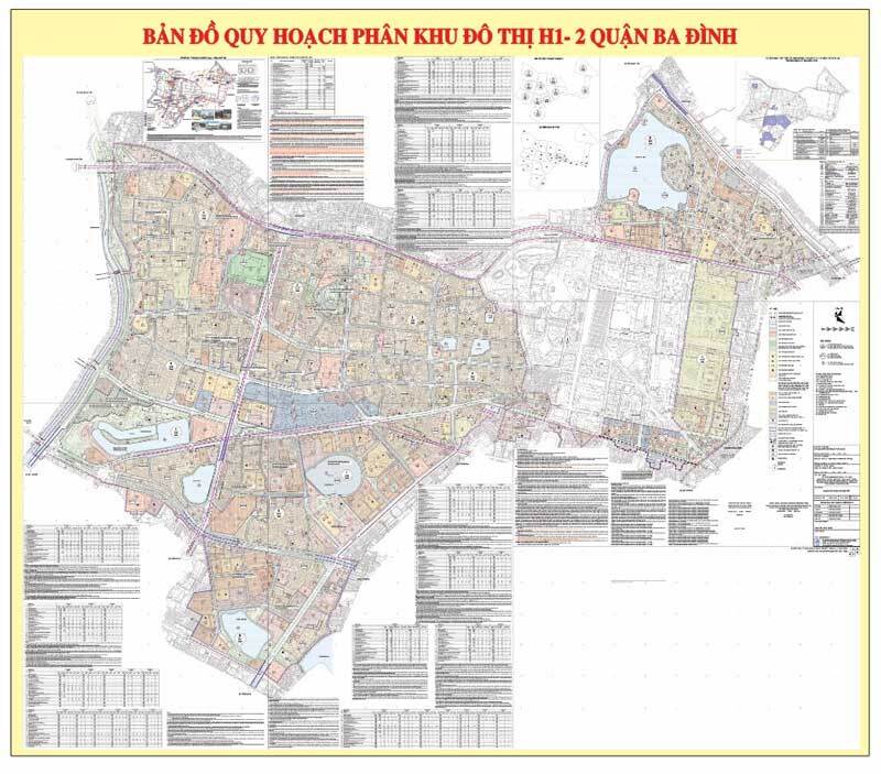 Bản đồ quy hoạch phân khu đô thị H1-2