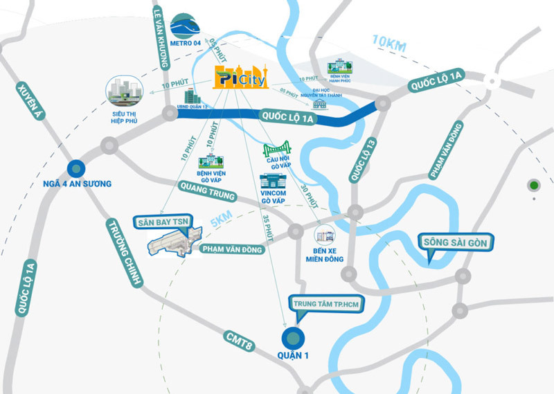 Vị trí dự án Picity High Park