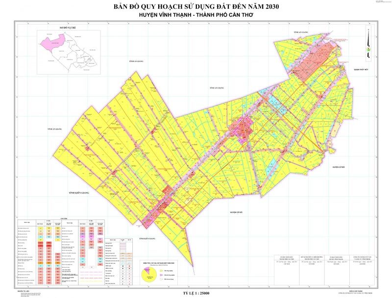 Bản đồ quy hoạch Huyện Vĩnh Thạnh - Quy hoạch sử dụng đất