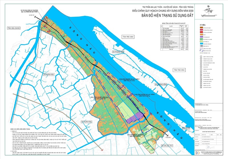 Bản đồ hiện trạng quy hoạch thị trấn An Lạc Thôn
