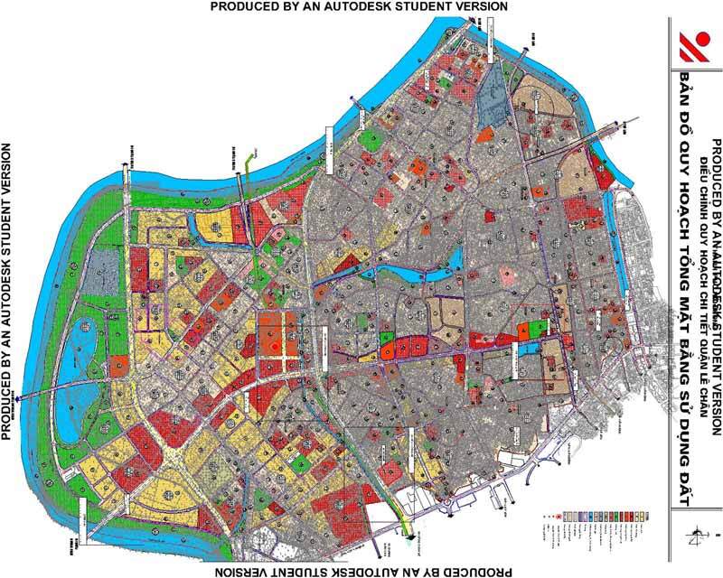 Bản đồ quy hoạch quận Lê Chân - Quy hoạch sử dụng đất