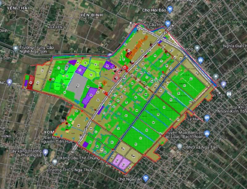 Bản vẽ quy hoạch chung xây dựng xã Nga Thanh, huyện Nga Sơn tỉnh Thanh Hóa đến năm 2030