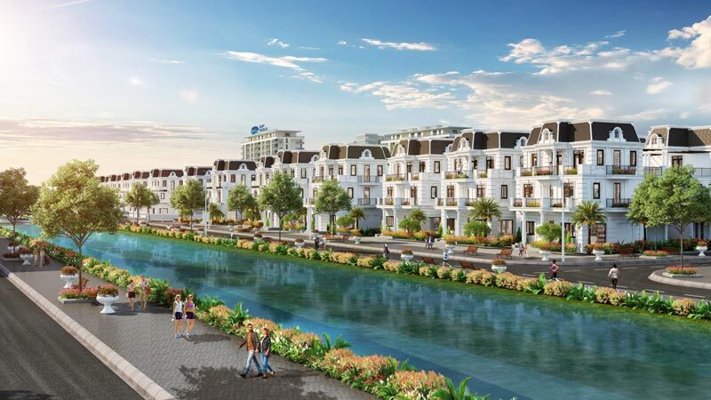 Các căn biệt thự ven hồ tại dự án HP Naia City Móng Cái