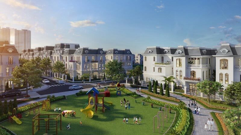 Phối cảnh nội khu tại Vinhomes Golden Avenue