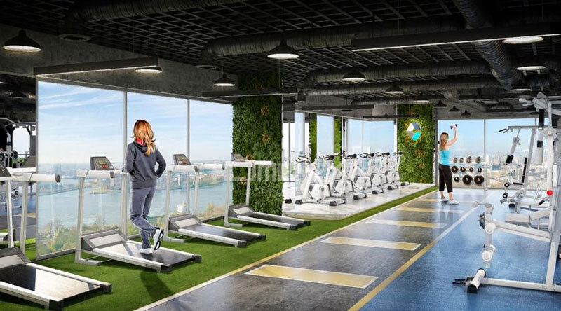 Phòng tập gym tại dự án T&T Capella