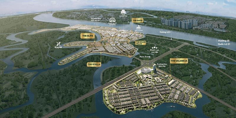 Mặt bằng tổng thể dự án Aqua City Novaland Đồng Nai