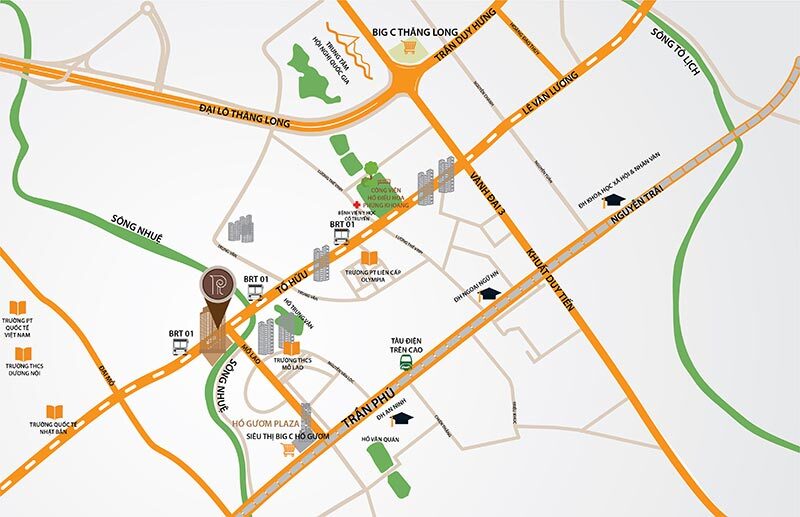 Vị trí dự án Roman Plaza Tố Hữu