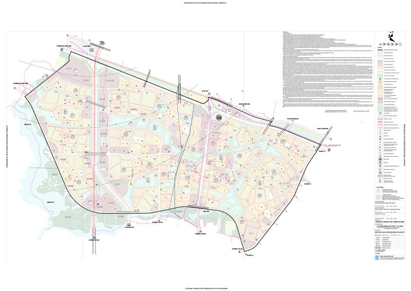 Bản đồ quy hoạch sử dụng đất phân khu đô thị N7