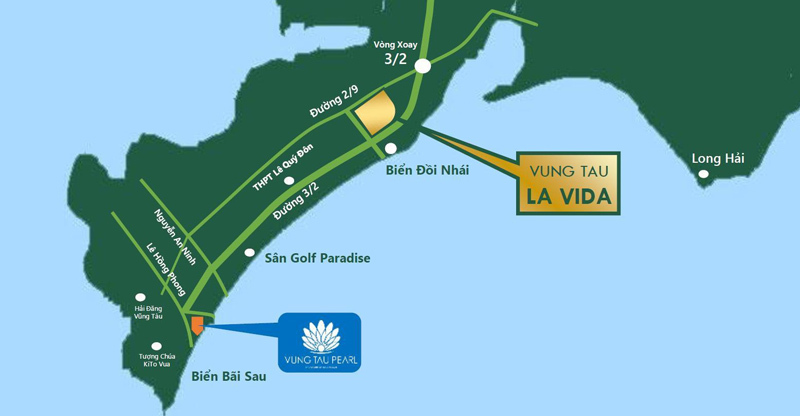 Vị trí dự án La Vida Residences Vũng Tàu