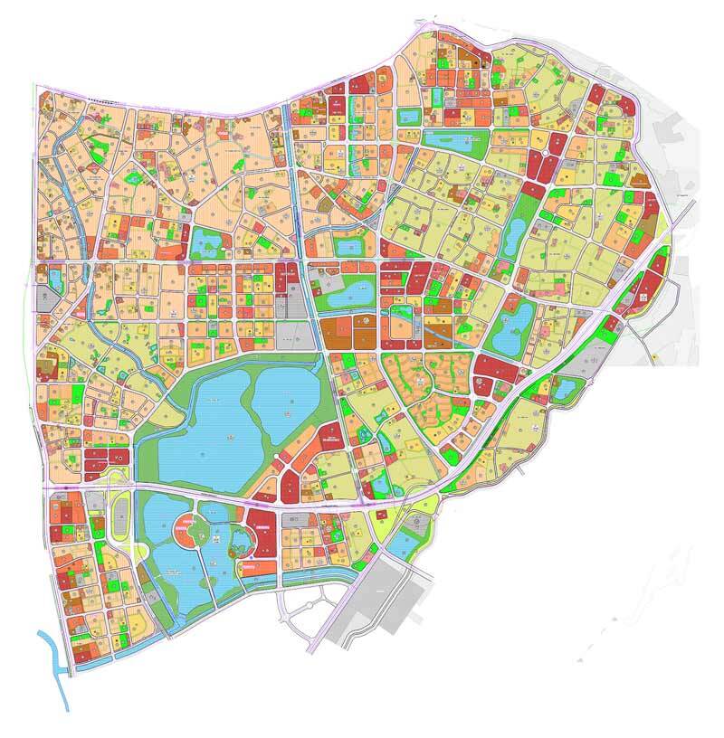 Bản đồ quy hoạch quận Hoàng Mai - Quy hoạch phân khu H2-4