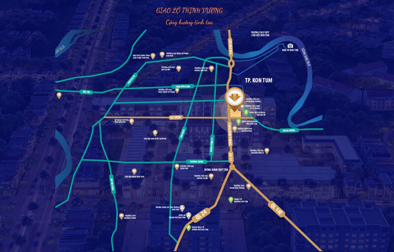 Vị trí dự án Đông Phương Diamond Central