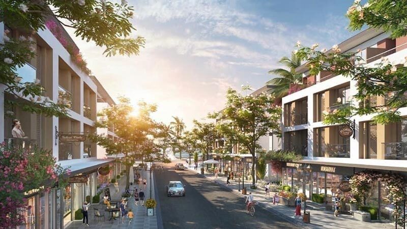 Phối cảnh khu phố tại MHDI Móng Cái