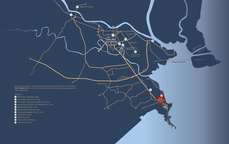 Vị trí BRG Coastal City Đồ Sơn