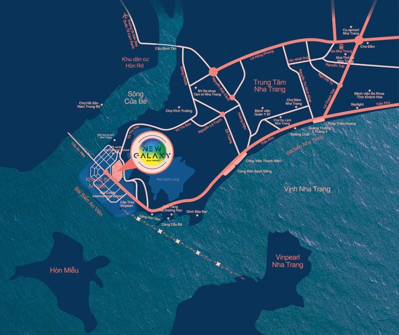 Vị trí dự án New Galaxy Nha Trang