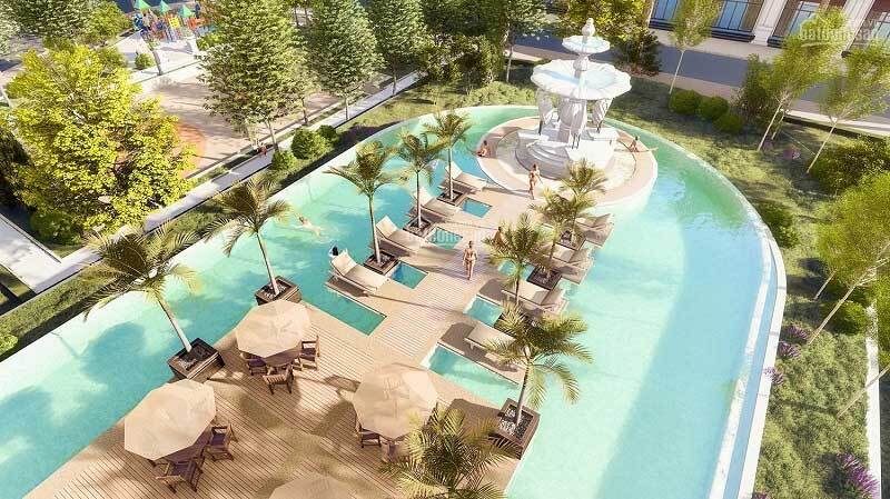 Phối cảnh bể bơi tại Ngọc Sơn Riverside