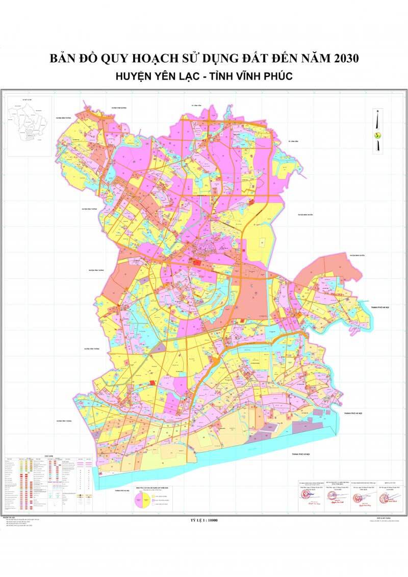 Bản đồ quy hoạch huyện Yên Lạc - Quy hoạch sử dụng đất 2030