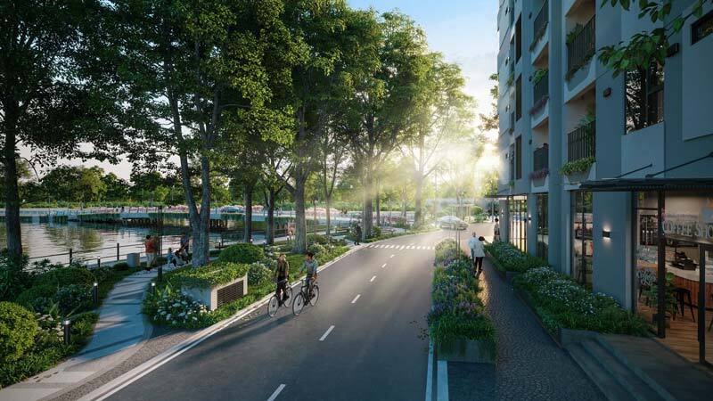 Đường nội khu dự án The Hybrid - MT Eastmark City