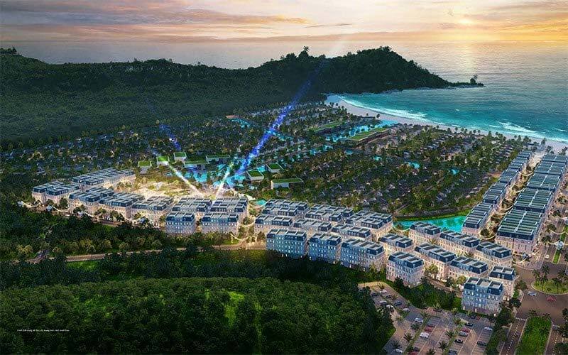 Phối cảnh tổng quan dự án Melodia Boutique Shophouse Bãi Kem