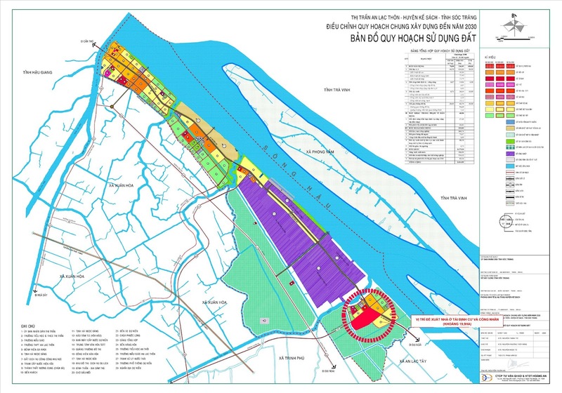 Bản đồ quy hoạch sử dụng đất thị trấn An Lạc Thôn