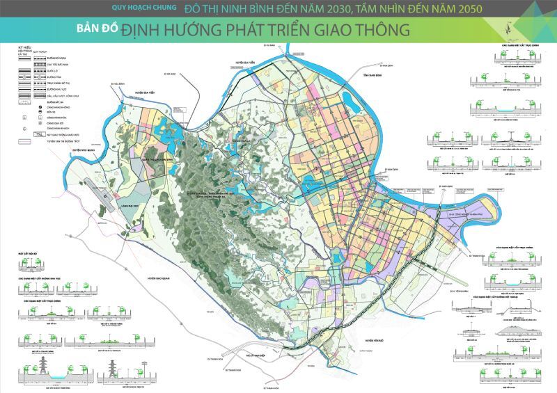 Bản vẽ định hướng phát triển không gian của Đồ án điều chỉnh Quy hoạch chung xây dựng xã Quỳnh Phú, huyện Gia Bình