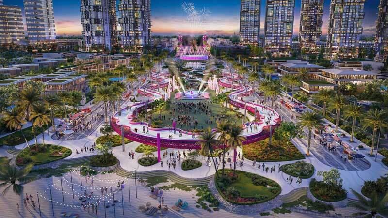 Khuôn viên nội khu tại dự án Thanh Long Bay Phan Thiết