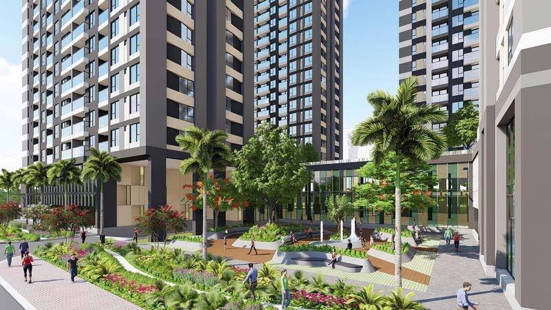 Phối cảnh khuôn viên đi dạo