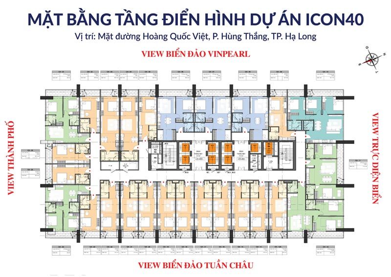 Mặt bằng tại dự án Icon40 Hạ Long