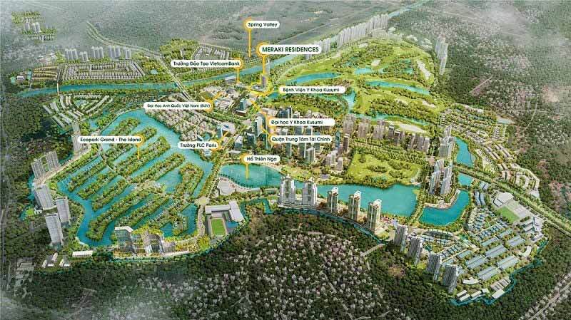 Vị trí dự án Meraki Residences Ecopark