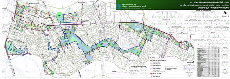 Bản đồ quy hoạch giao thông phân khu đô thị GN