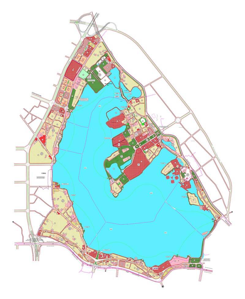 Bản đồ quy hoạch phân khu đô thị khu vực Hồ Tây và phụ cận (A6)
