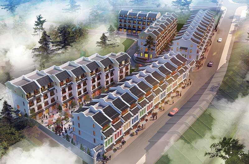 Phối cảnh mặt bằng tổng thể dự án Sun Plaza Cầu Mây