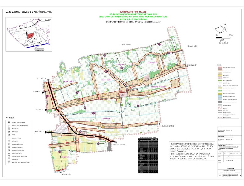 Bản đồ quy hoạch sử dụng đất xã Thanh Sơn