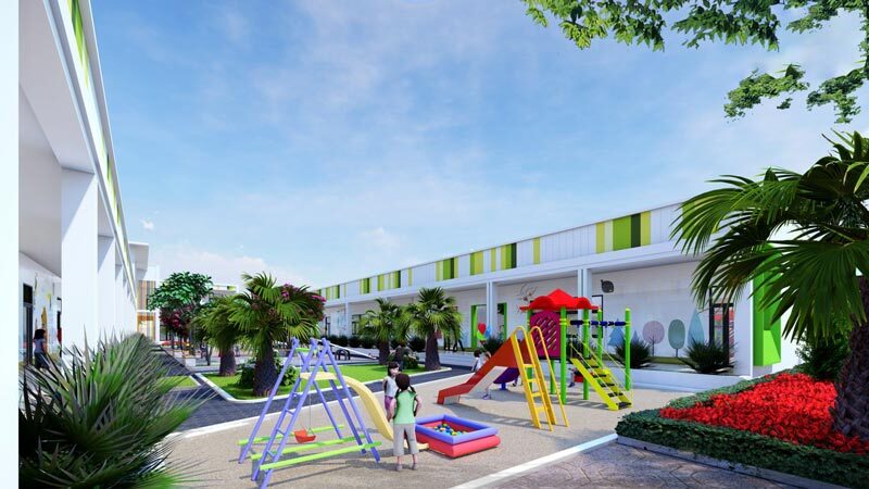 Phối cảnh khu vui chơi cho trẻ