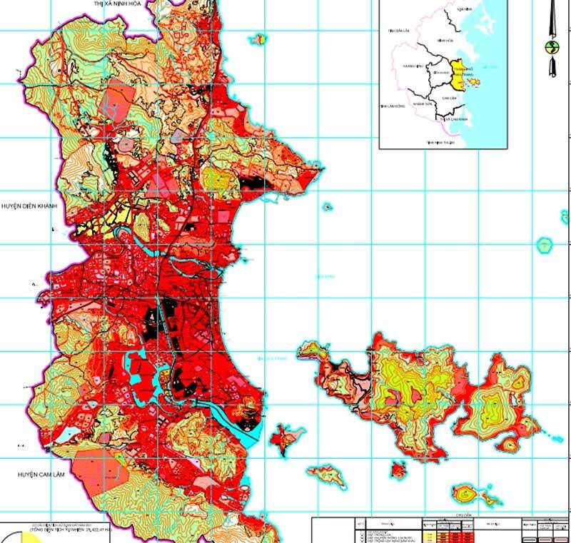 Bản đồ kế hoạch sử dụng đất thành phố Nha Trang