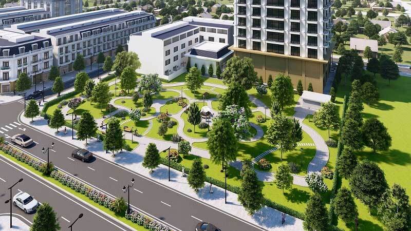 Phối cảnh cảnh quan và tiện ích dự án Sông Công River Thái Nguyên