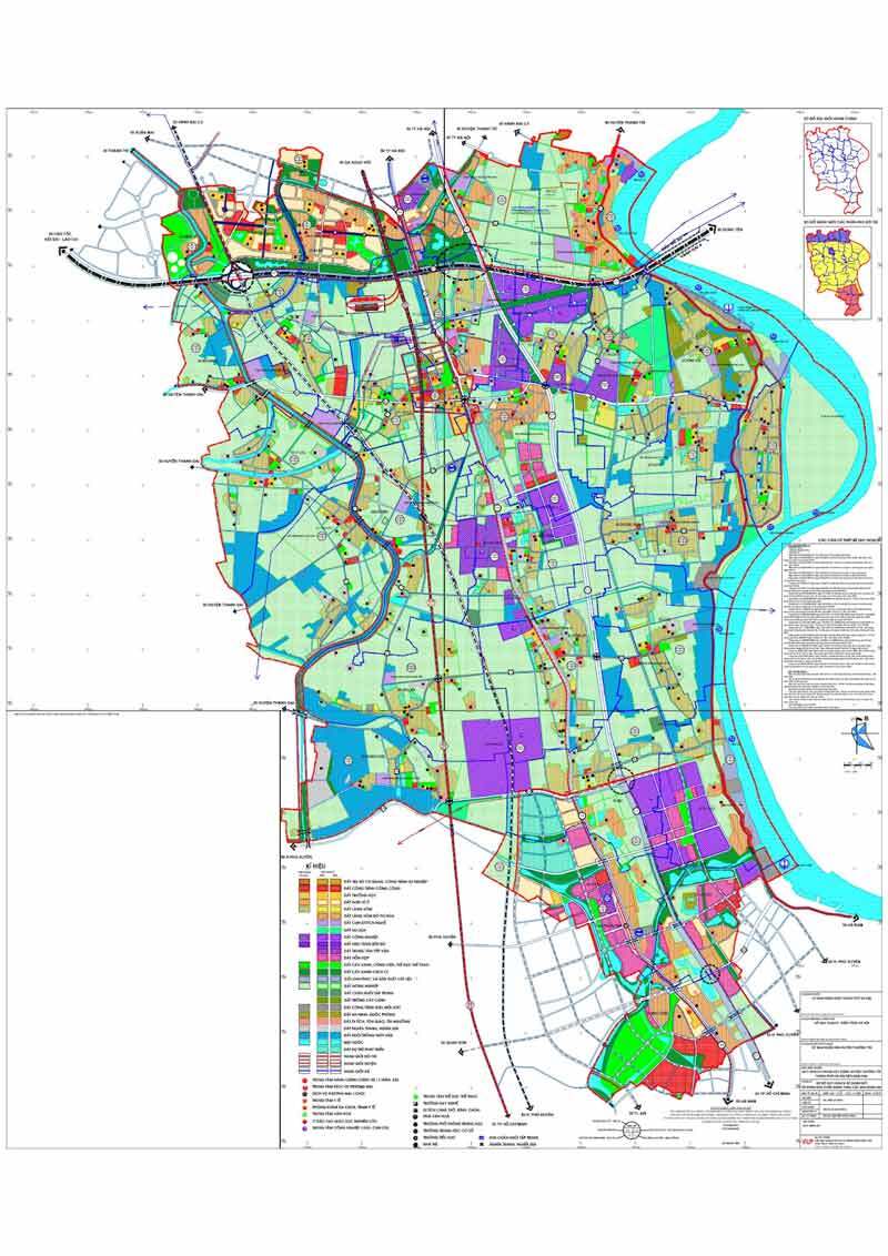 Bản đồ quy hoạch huyện Thường Tín - Quy hoạch sử dụng đất
