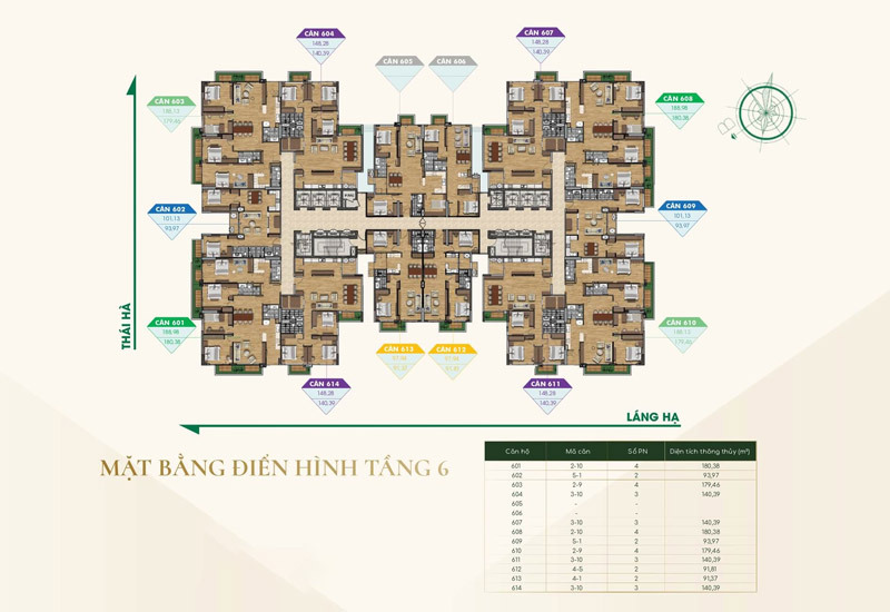 Mặt bằng tổng thể dự án Green Diamond Hà Nội
