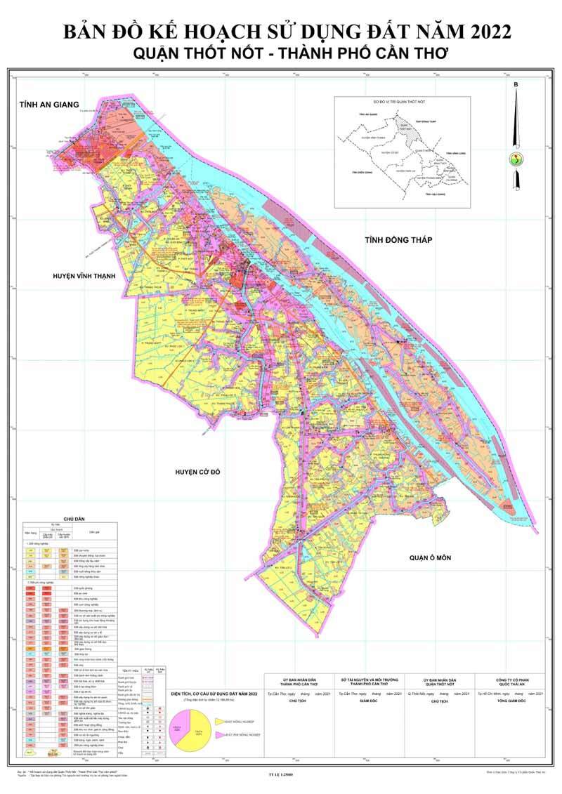 Bản đồ quy hoạch quận Thốt Nốt - Kế hoạch sử dụng đất 2023